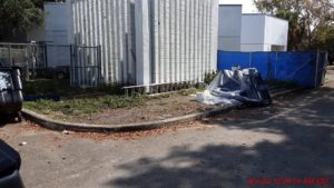 Material previously staged in this area has been cleaned cleared and organized min