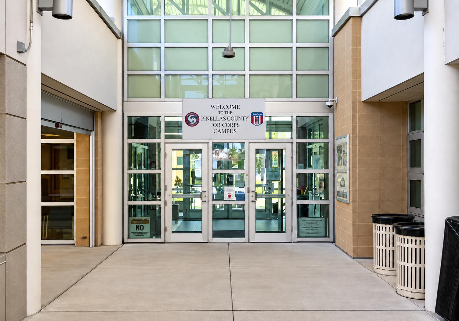 Pinellas County Job Corps entrance banner